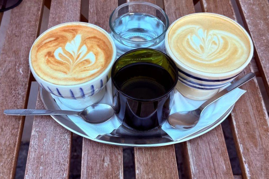 Coffee at Café Nezisk, specialty coffee shop in Prague
