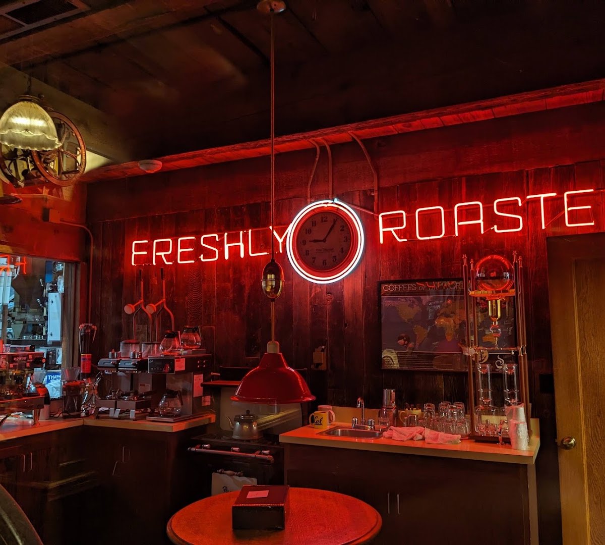 Interior of Peerless Coffee & Tea, specialty coffee shop in Oakland