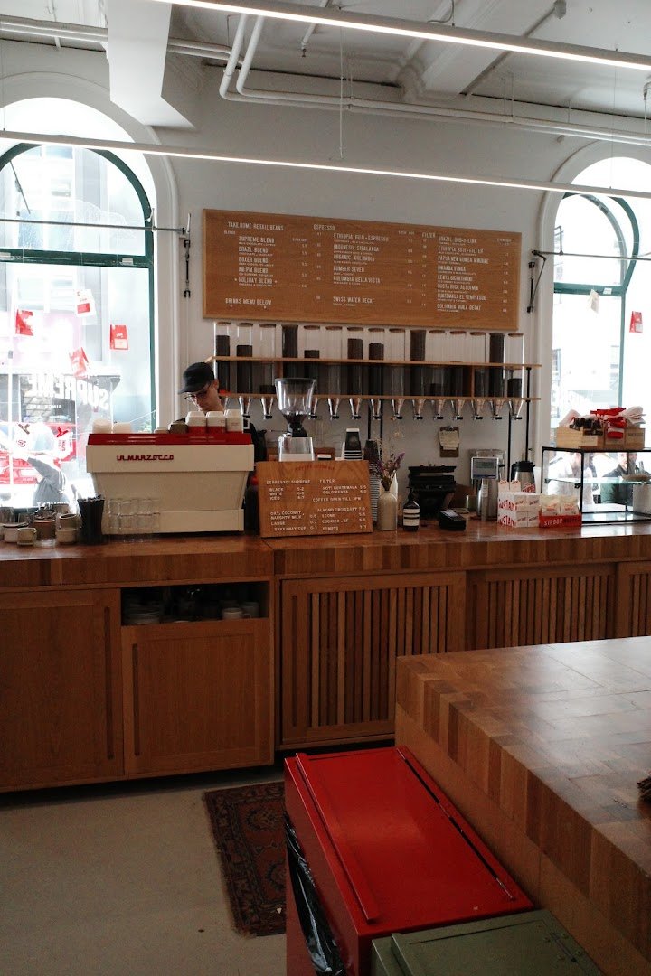 Interior of Coffee Supreme, specialty coffee shop in Wellington