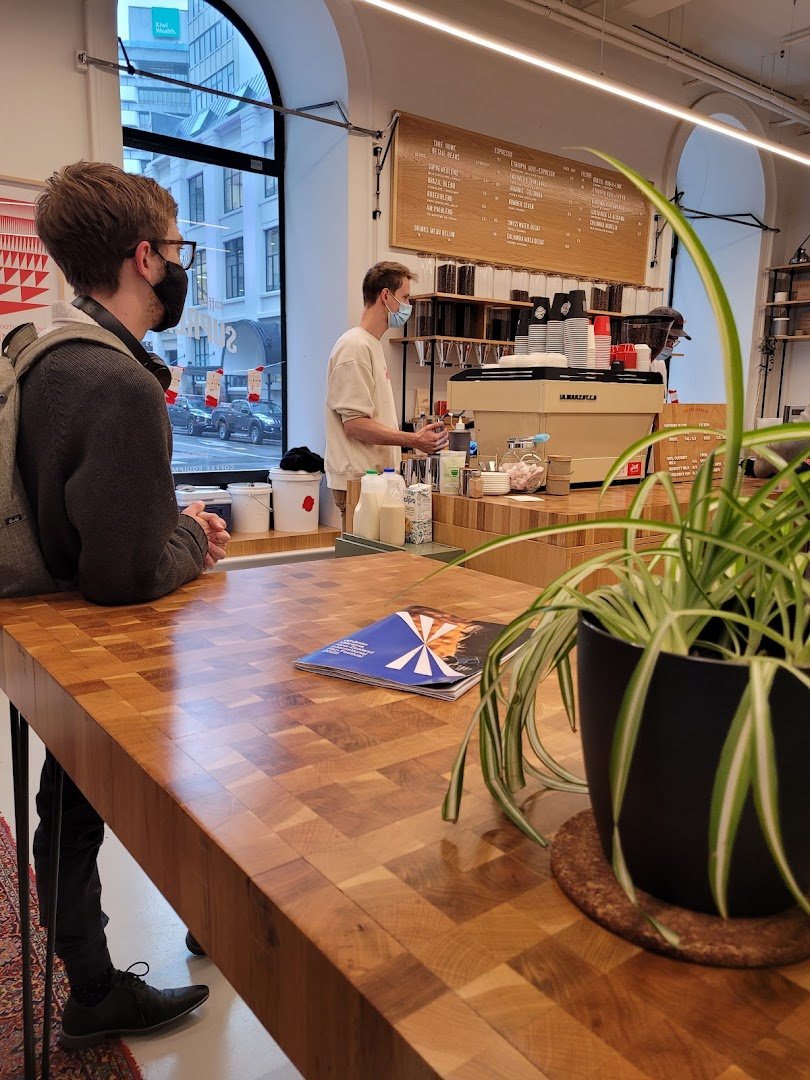 Interior of Coffee Supreme, specialty coffee shop in Wellington