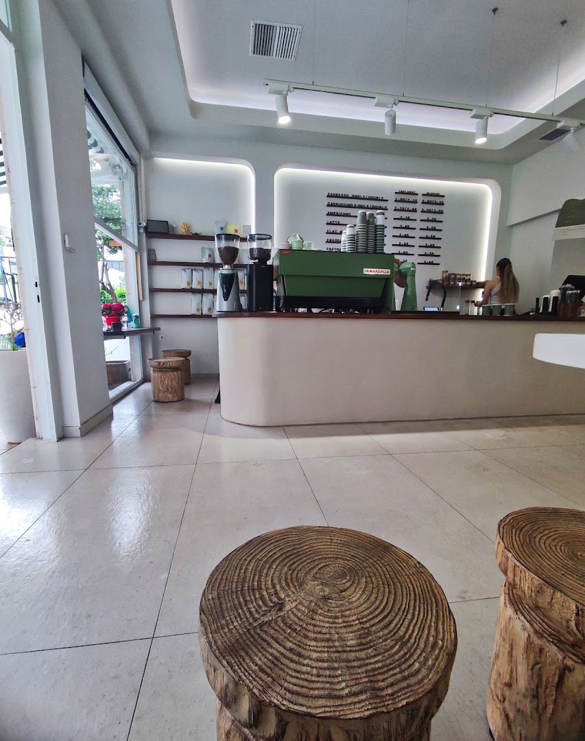 Interior of No Cap coffee & eatery, specialty coffee shop in Athens