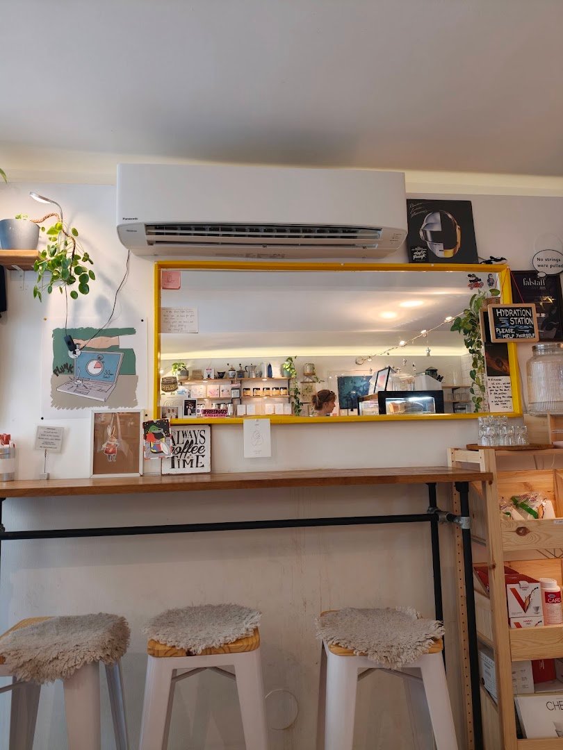 Interior of The Good Coffee Society, specialty coffee shop in Vienna