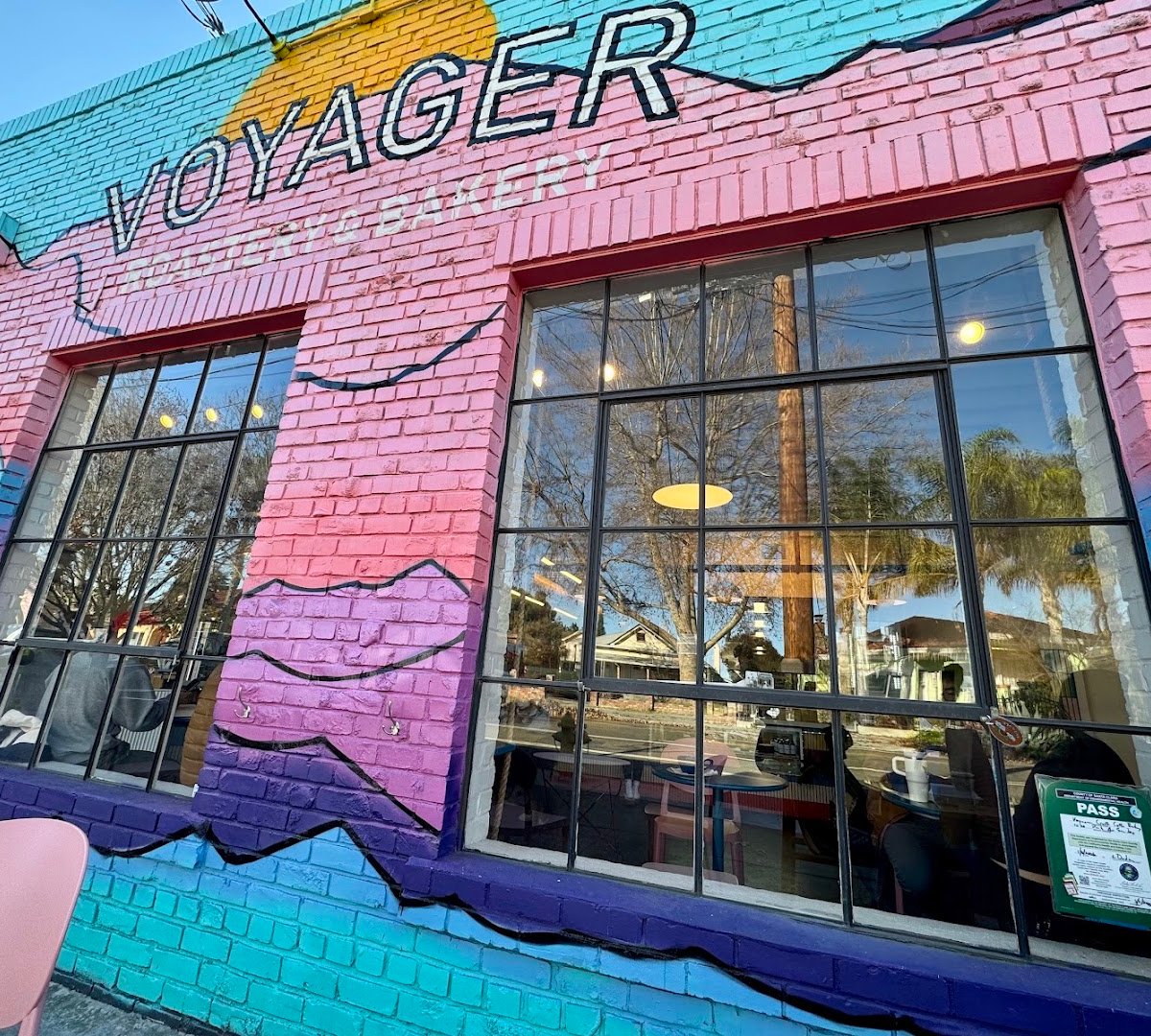 Storefront of Voyager Craft Coffee HQ, specialty coffee shop in San Jose