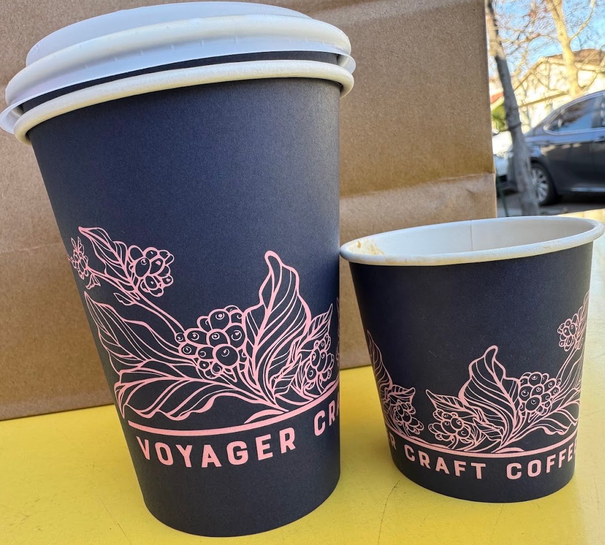 Coffee at Voyager Craft Coffee HQ, specialty coffee shop in San Jose