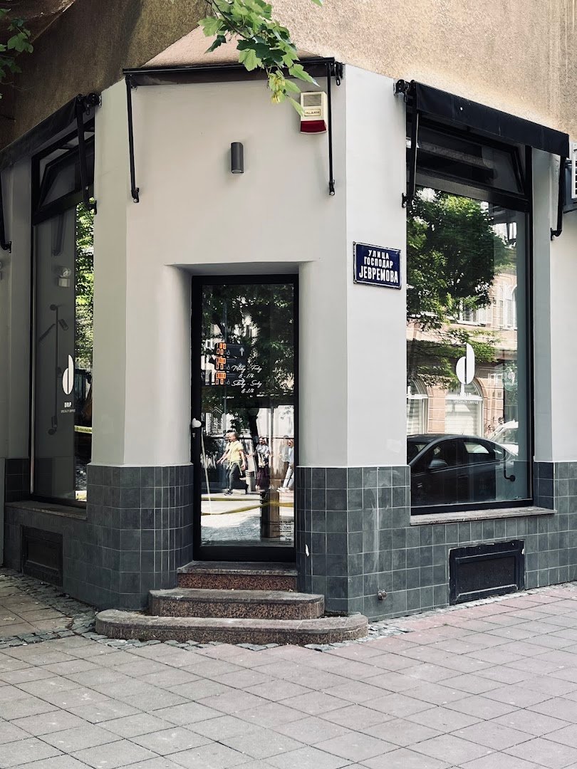 Storefront of DRIP Specialty Coffee, specialty coffee shop in Belgrade