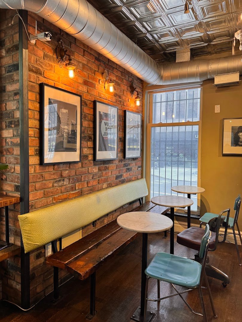 Interior of Jimmy's Coffee, specialty coffee shop in Toronto