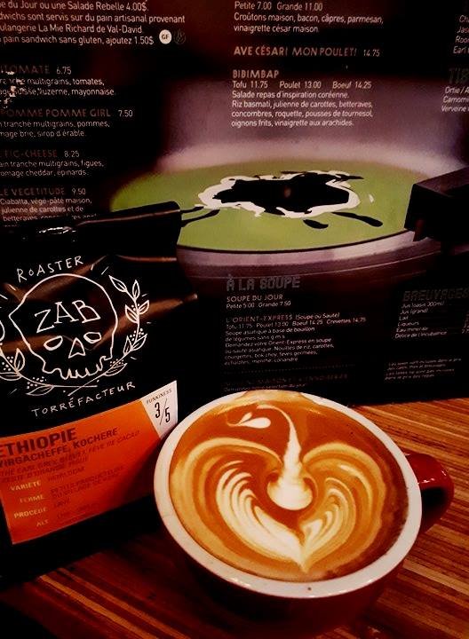 Coffee at Atelier de torréfaction Zab Café, specialty coffee shop in Montreal