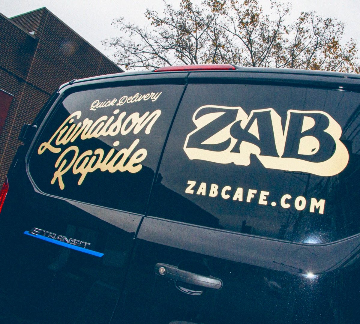 Signage at Atelier de torréfaction Zab Café, specialty coffee shop in Montreal