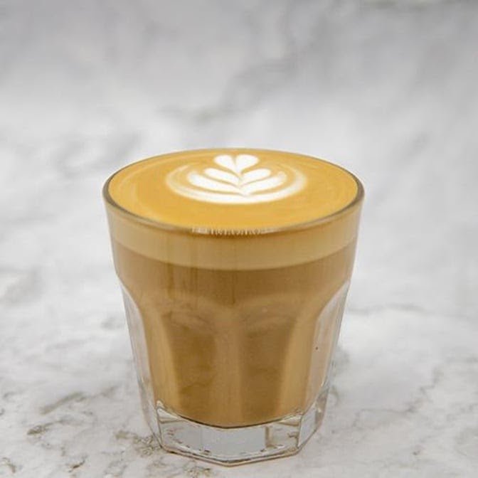 Coffee at Bird Rock Coffee Roasters, specialty coffee shop in San Diego