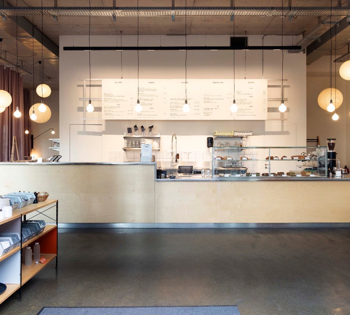 Interior of Collective Bakery, specialty coffee shop in Zurich