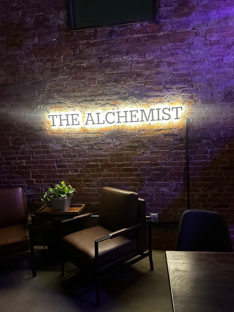 Interior of The Alchemist, specialty coffee shop in Indianapolis