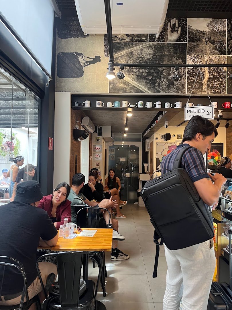 Interior of Cupping Café, specialty coffee shop in São Paulo