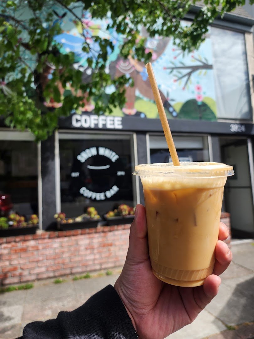 Coffee at Snow White Coffee, specialty coffee shop in Oakland
