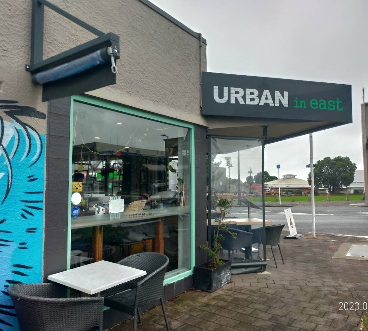 Storefront of Urban in East, specialty coffee shop in Auckland
