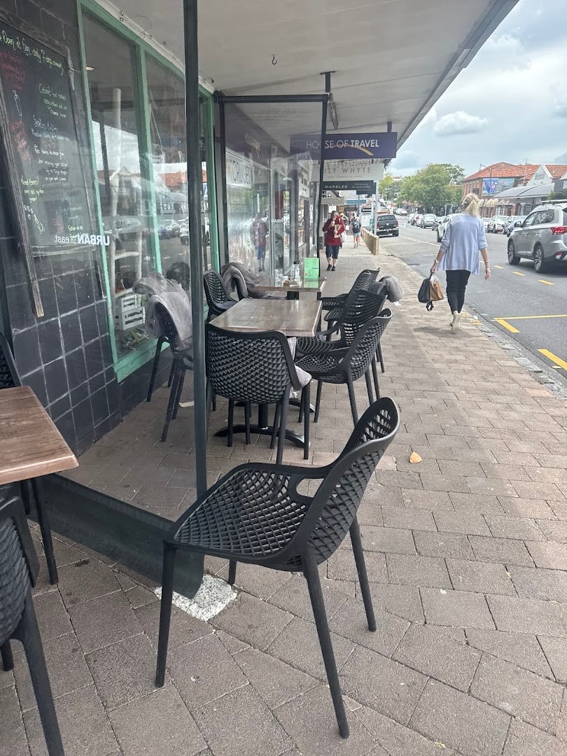 Storefront of Urban in East, specialty coffee shop in Auckland