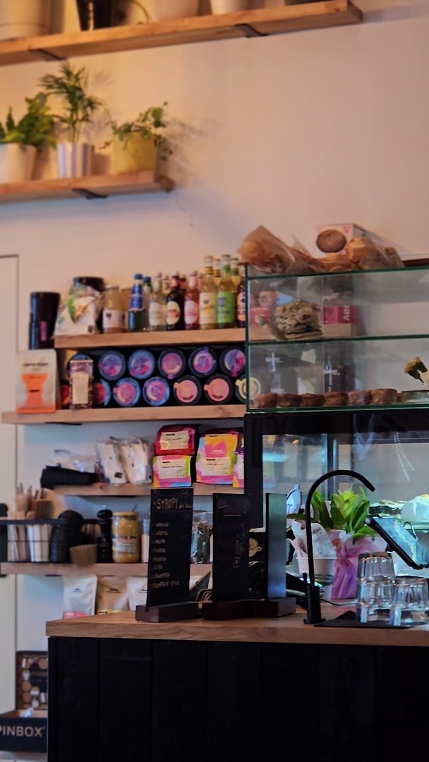 Interior of CzyKawka Kawiarnia, specialty coffee shop in Warsaw