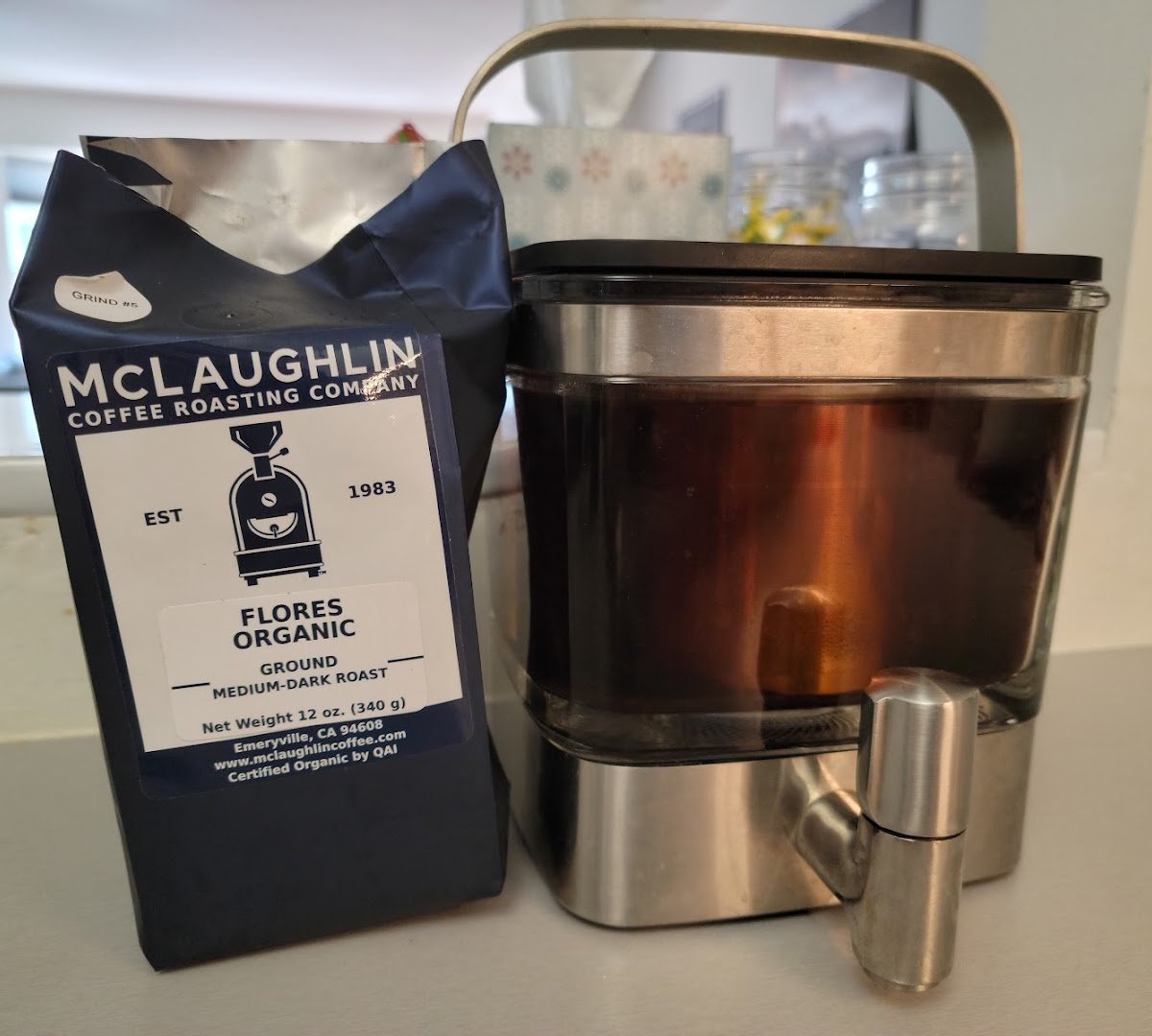 Coffee at McLaughlin Coffee Company, specialty coffee shop in Oakland