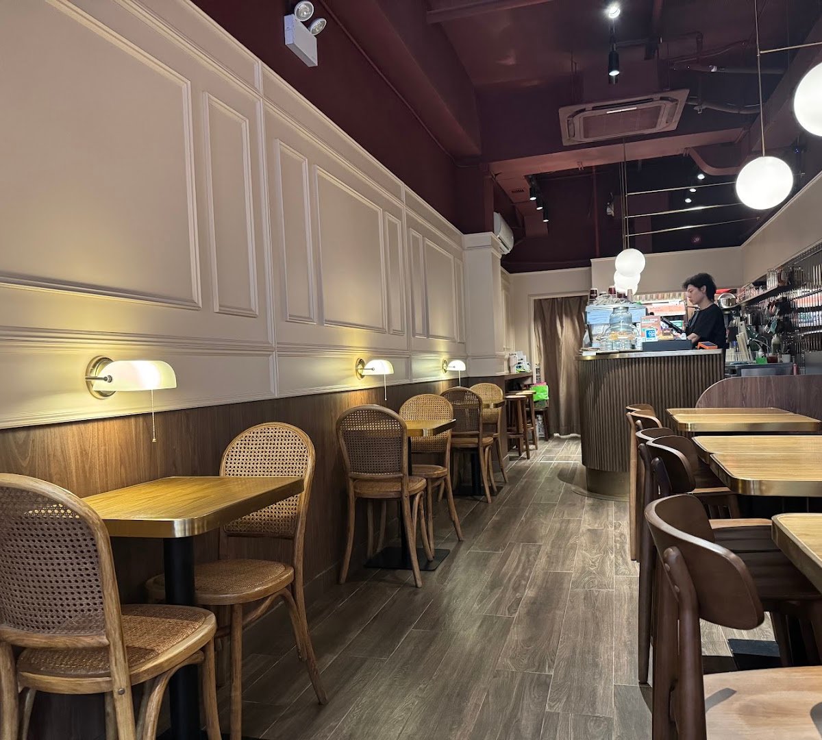 Interior of RETRO, specialty coffee shop in Hong Kong