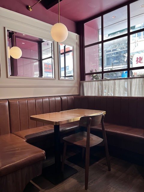 Interior of RETRO, specialty coffee shop in Hong Kong