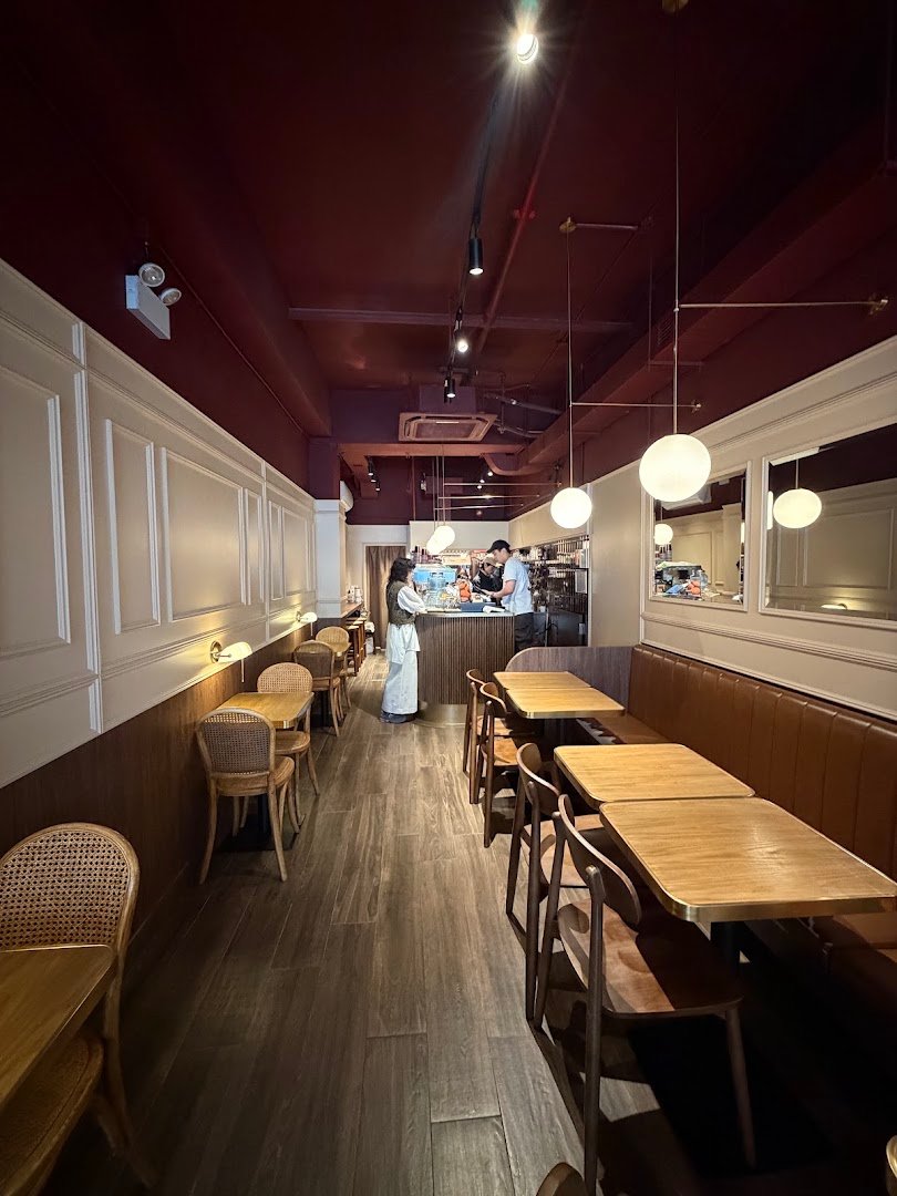 Interior of RETRO, specialty coffee shop in Hong Kong