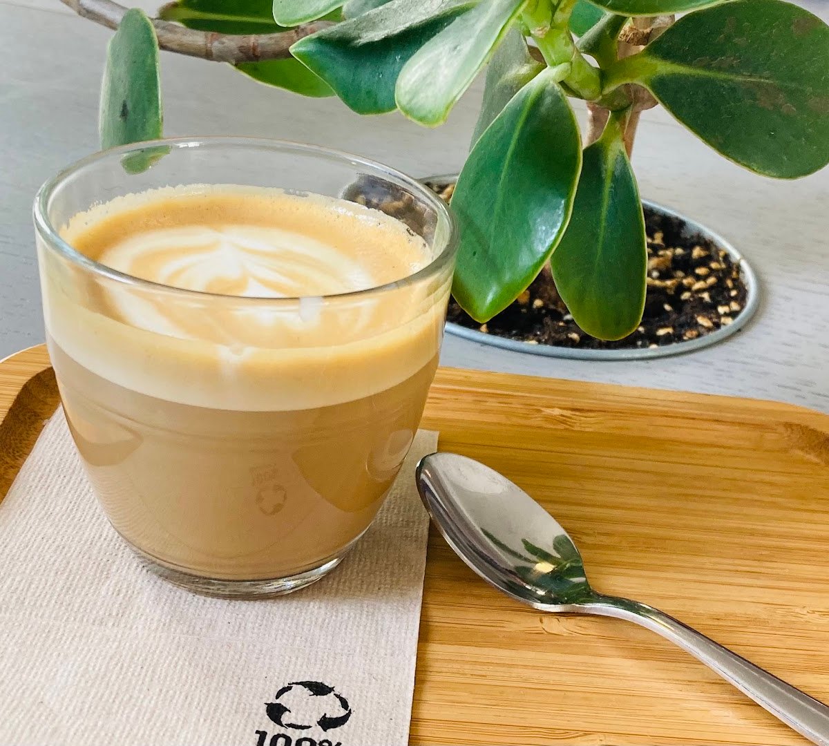 Coffee at TYPIKA Nusle, specialty coffee shop in Prague