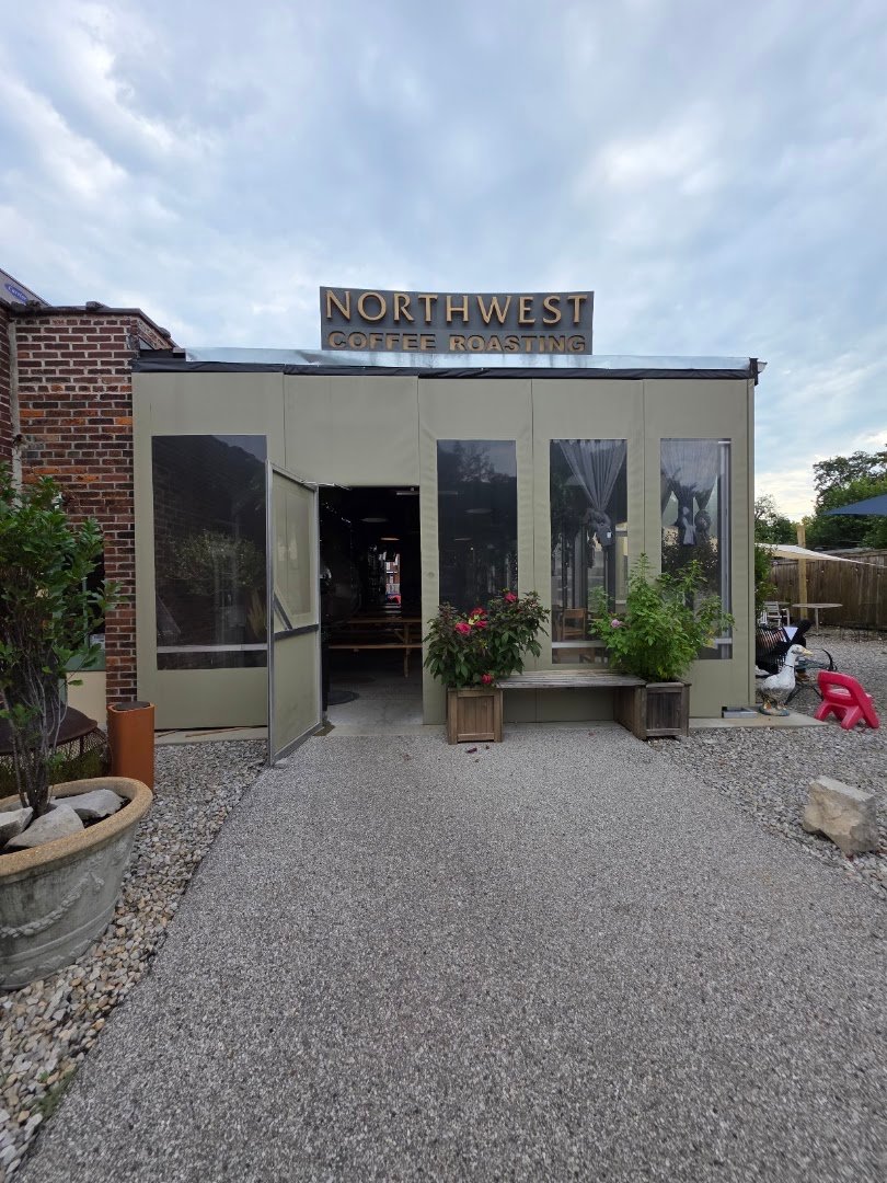 Storefront of Northwest Coffee Roasting, specialty coffee shop in St. Louis