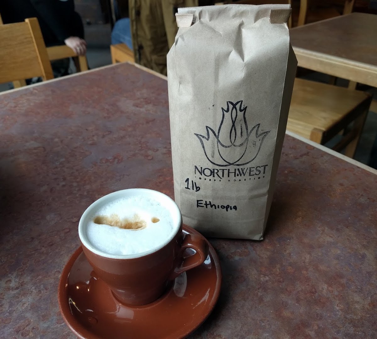 Coffee at Northwest Coffee Roasting, specialty coffee shop in St. Louis