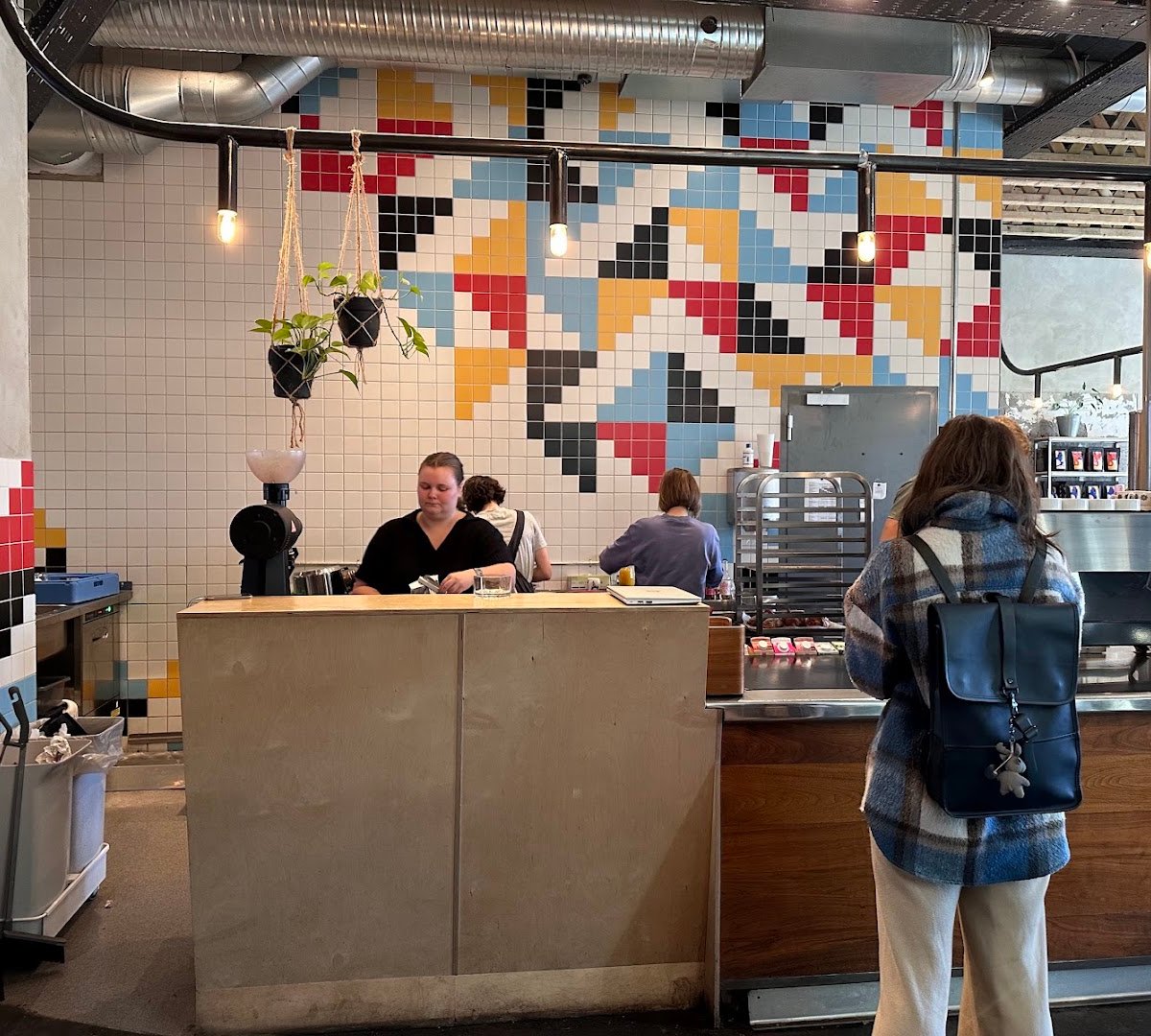 Interior of Pust, specialty coffee shop in Oslo
