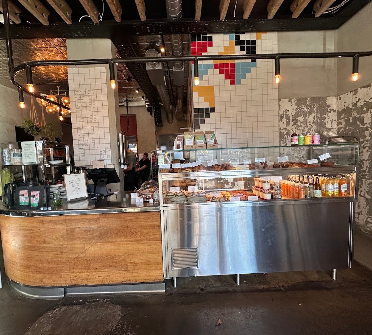 Interior of Pust, specialty coffee shop in Oslo