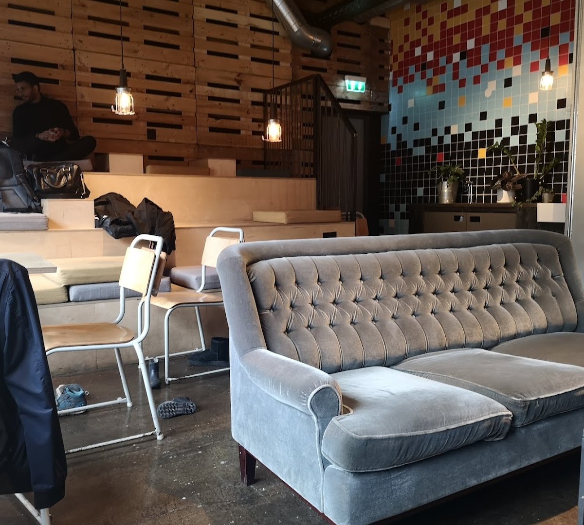 Interior of Pust, specialty coffee shop in Oslo