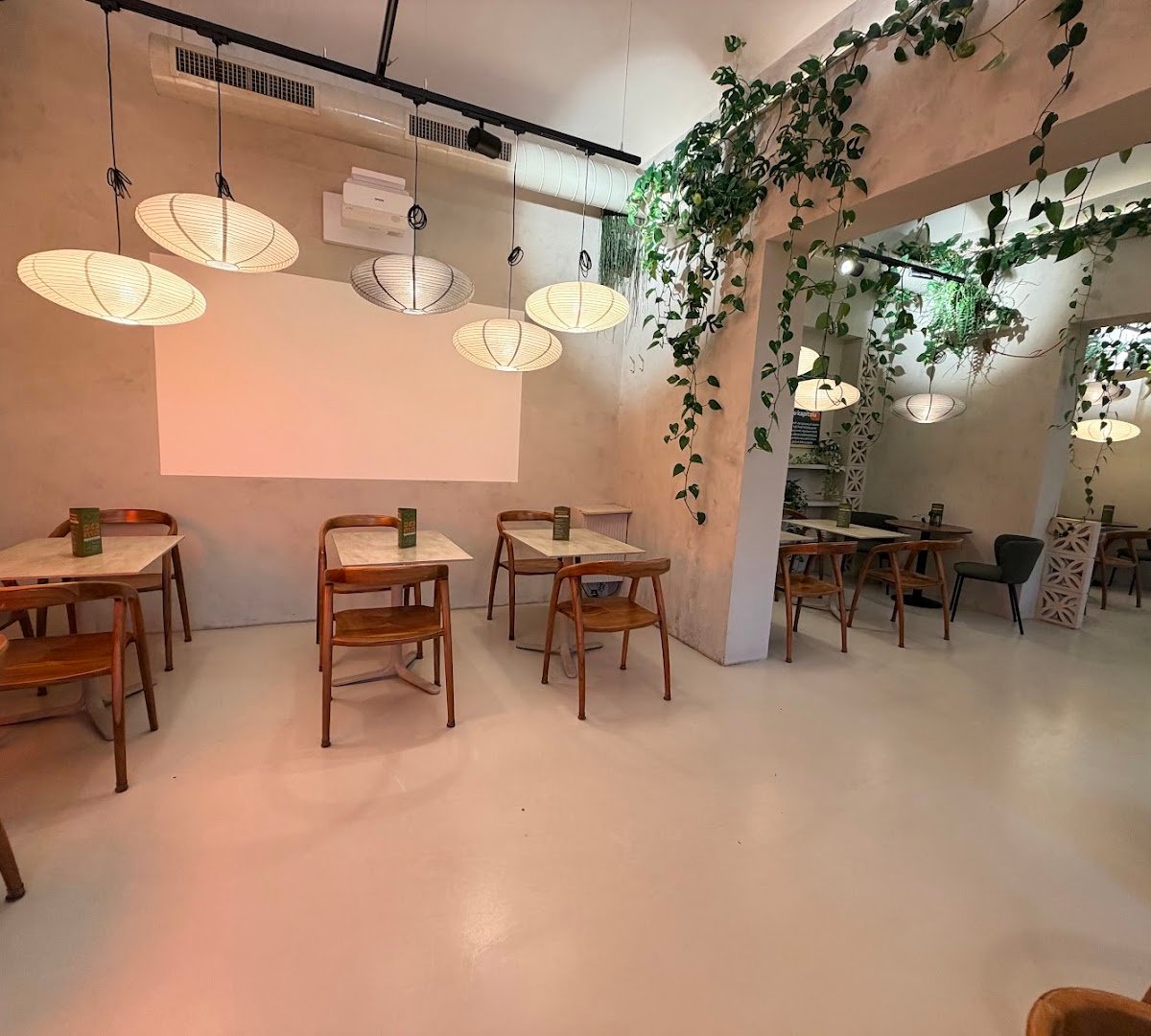 Interior of SOMA, specialty coffee shop in Prague