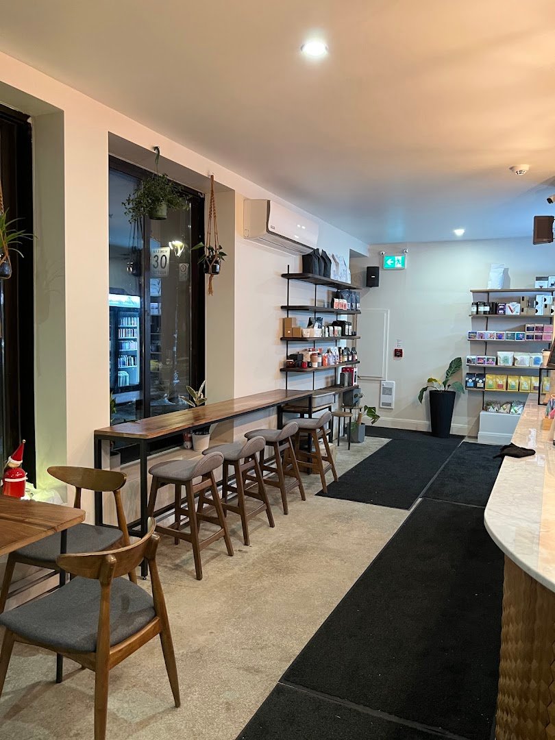 Interior of Phin Cafe, specialty coffee shop in Montreal