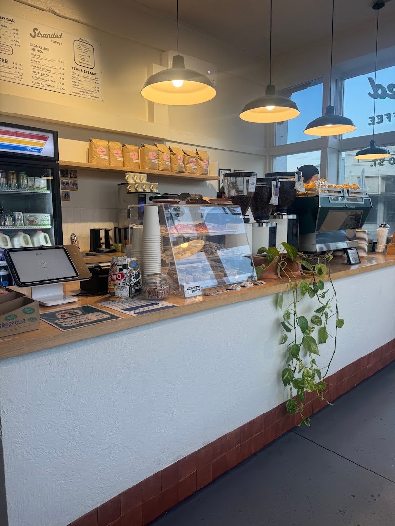 Interior of Stranded Coffee, specialty coffee shop in San Antonio