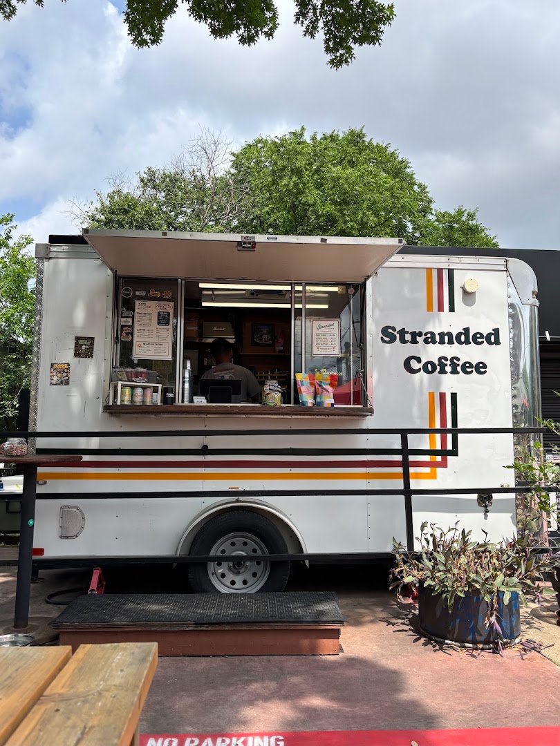 Storefront of Stranded Coffee, specialty coffee shop in San Antonio