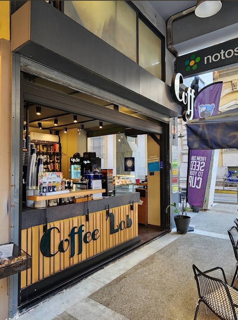 Storefront of Coffee Lab Sofokleous, specialty coffee shop in Athens