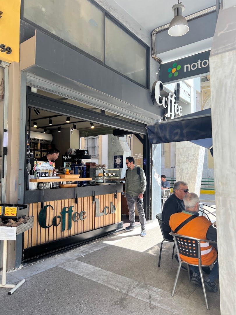 Storefront of Coffee Lab Sofokleous, specialty coffee shop in Athens