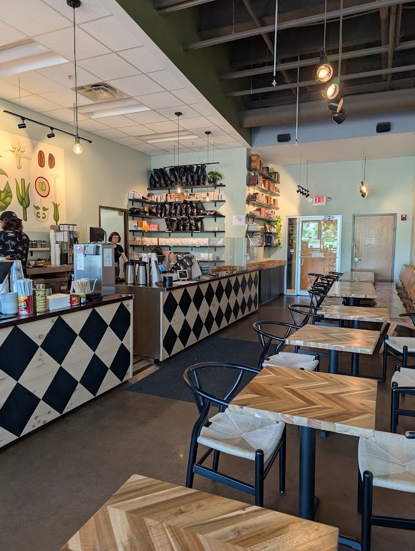 Interior of Comet Coffee, specialty coffee shop in St. Louis
