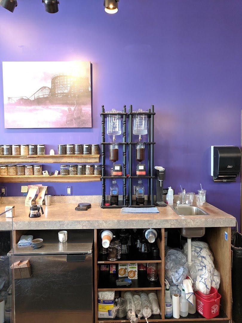 Interior of Comet Coffee, specialty coffee shop in St. Louis