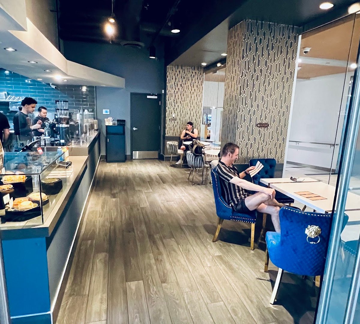 Interior of VILEO Coffee, specialty coffee shop in Las Vegas