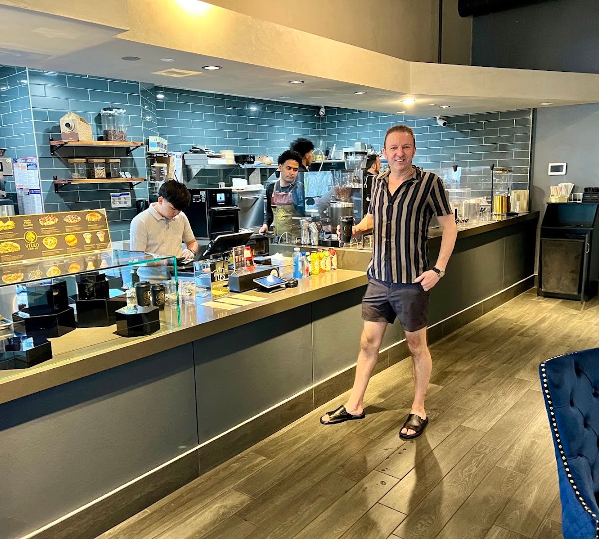 Interior of VILEO Coffee, specialty coffee shop in Las Vegas