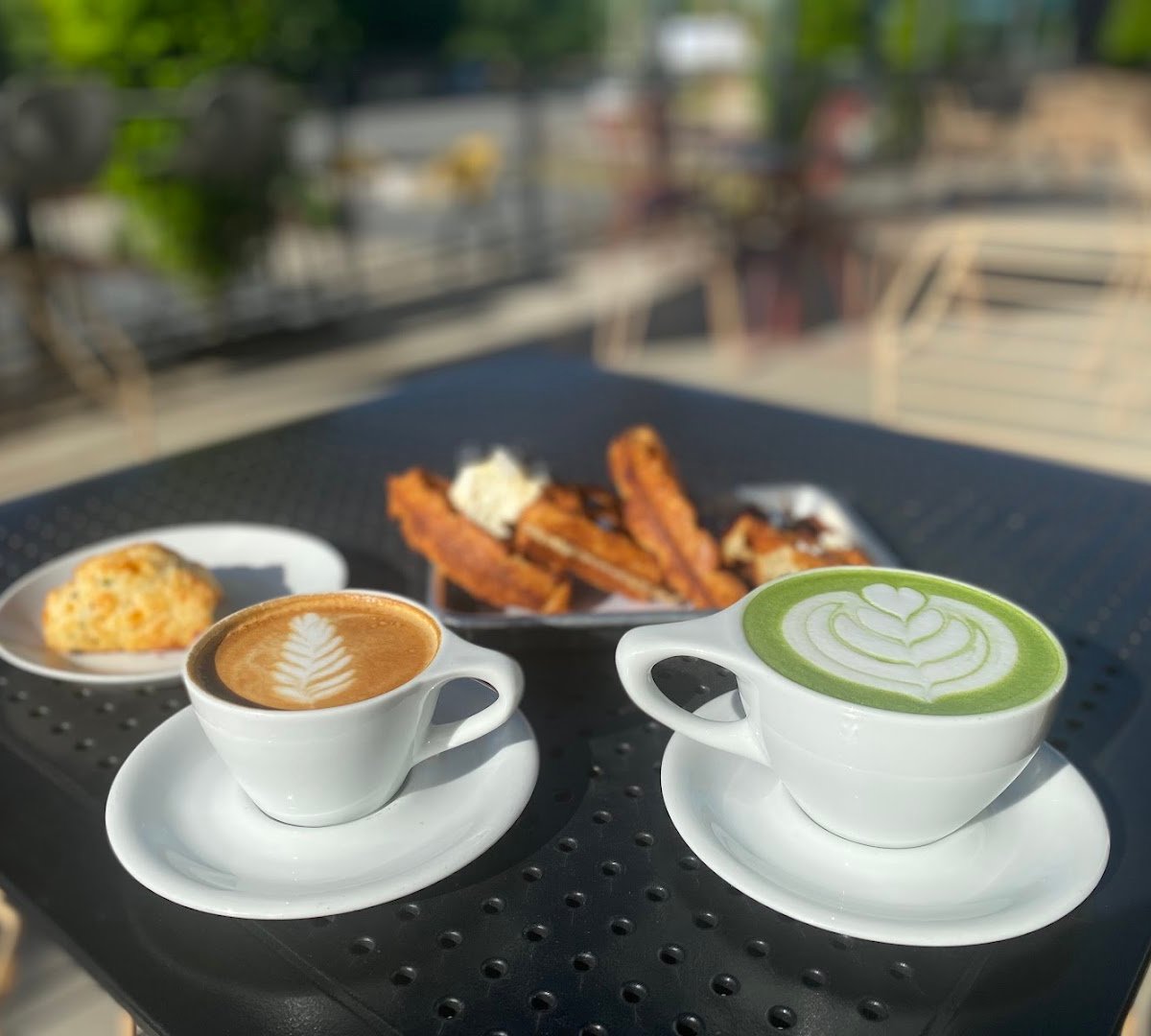 Coffee at Not Just Coffee, specialty coffee shop in Charlotte