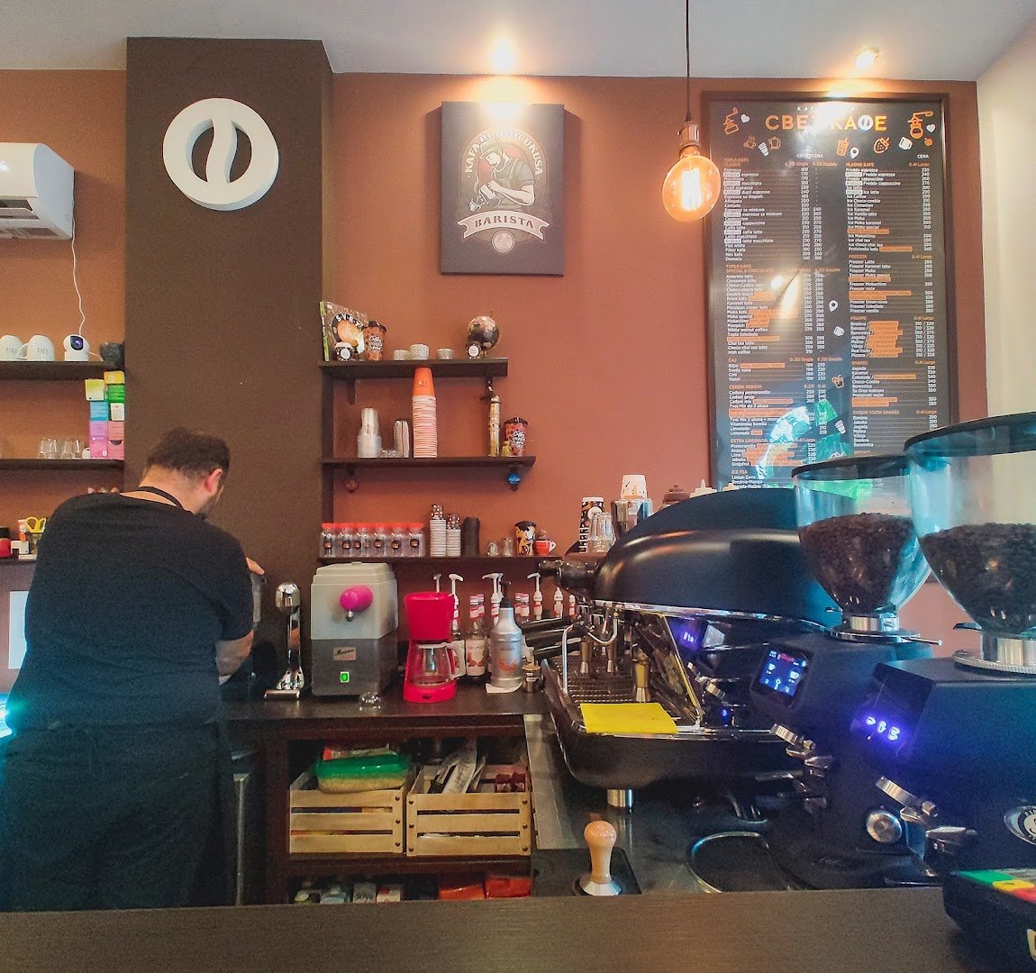 Interior of Kafeterija - Svet Kafe, specialty coffee shop in Belgrade