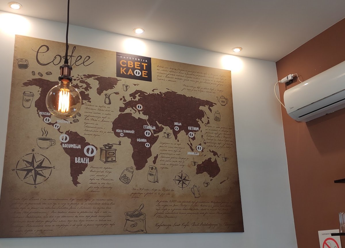 Interior of Kafeterija - Svet Kafe, specialty coffee shop in Belgrade