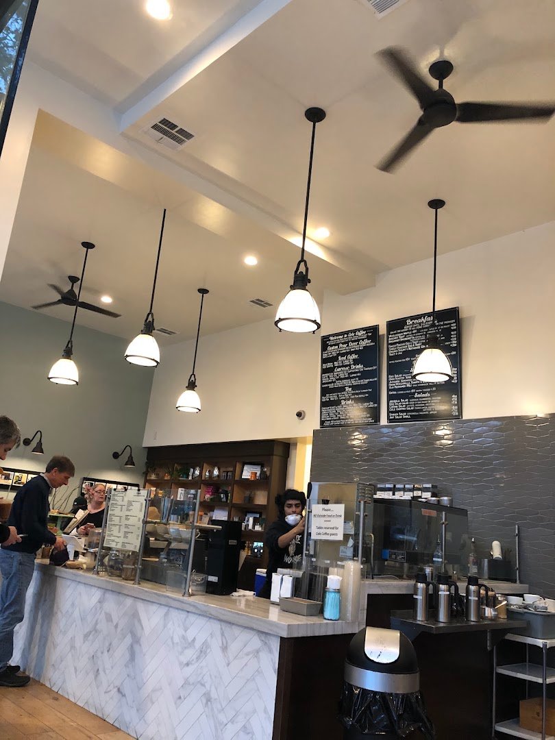 Interior of Cole Coffee Bean + Retail Shop, specialty coffee shop in Oakland