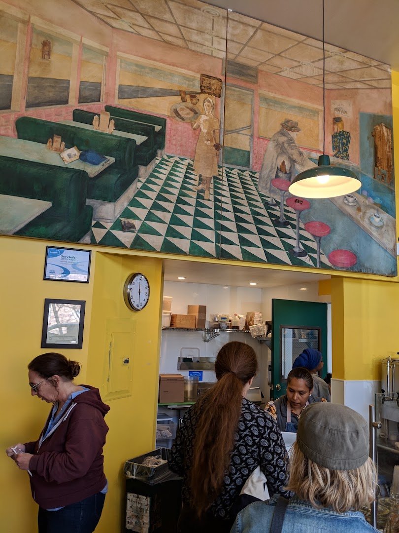 Interior of Cole Coffee Bean + Retail Shop, specialty coffee shop in Oakland