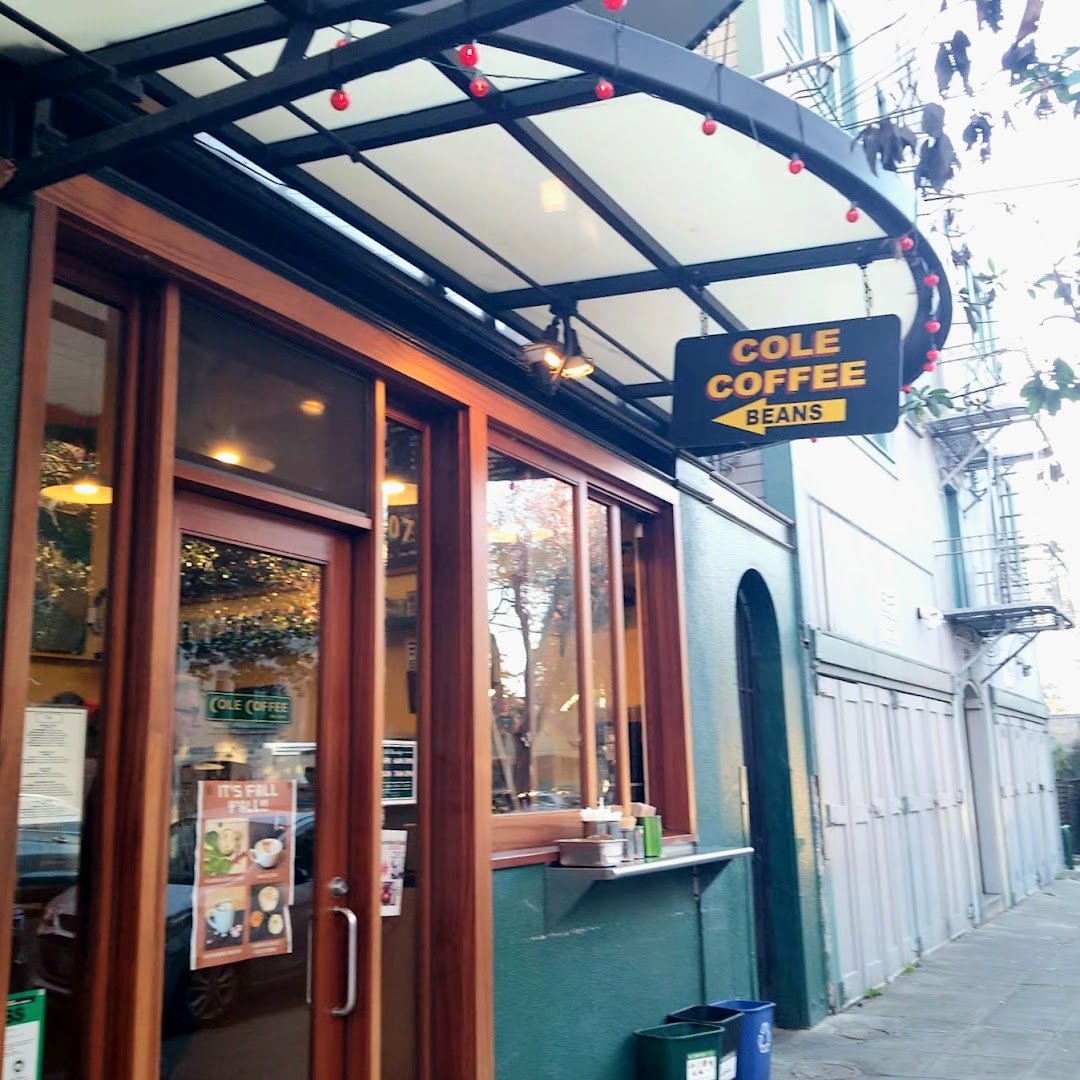 Storefront of Cole Coffee Bean + Retail Shop, specialty coffee shop in Oakland