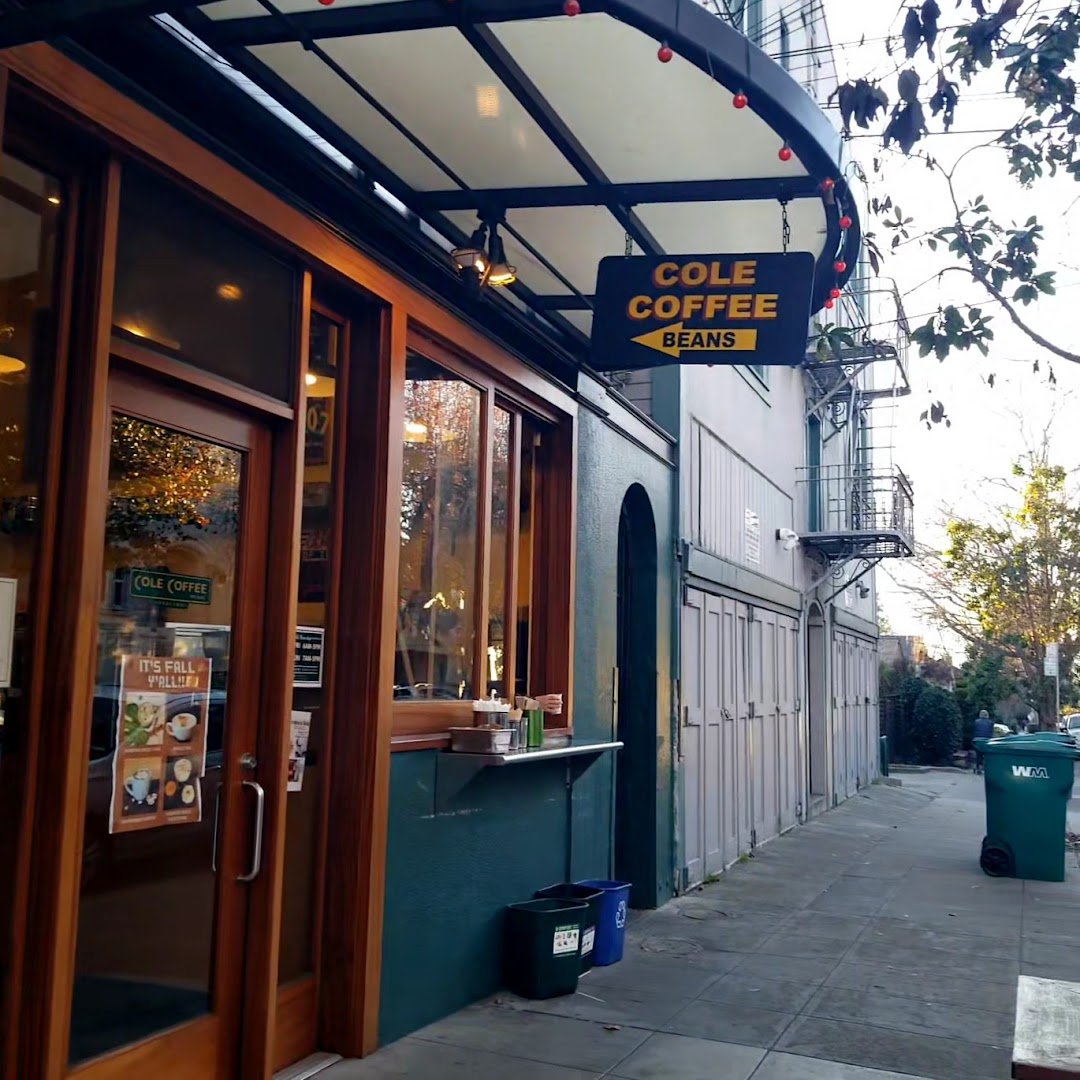 Storefront of Cole Coffee Bean + Retail Shop, specialty coffee shop in Oakland