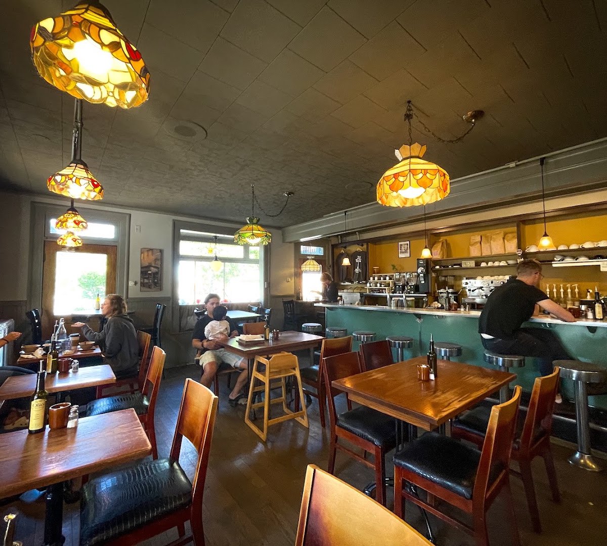 Interior of Tomato Pie Cafe, specialty coffee shop in Lancaster