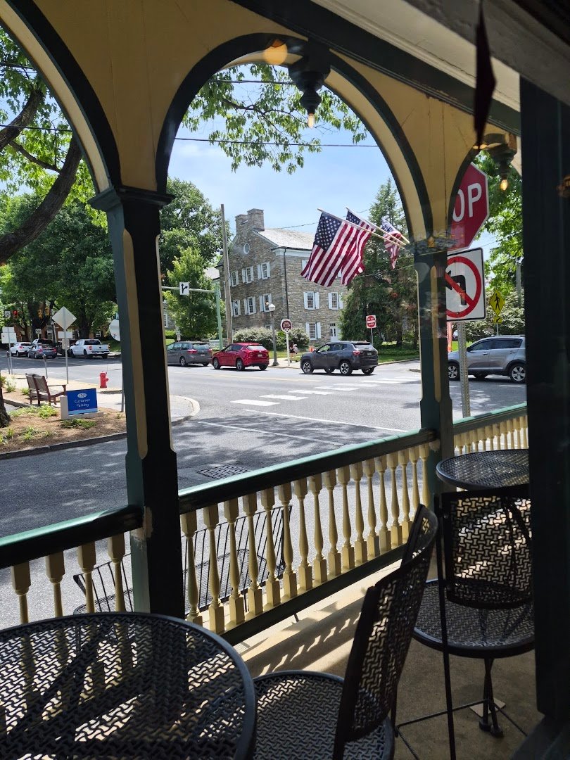Storefront of Tomato Pie Cafe, specialty coffee shop in Lancaster