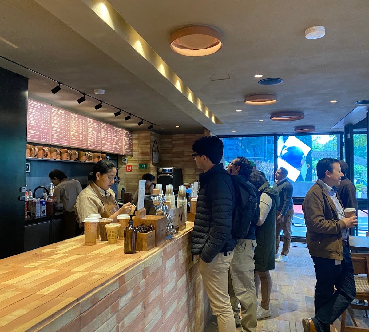 Interior of Tierra Garat, specialty coffee shop in Mexico City